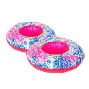 Lilly Pulitzer set of 2 drink floaties